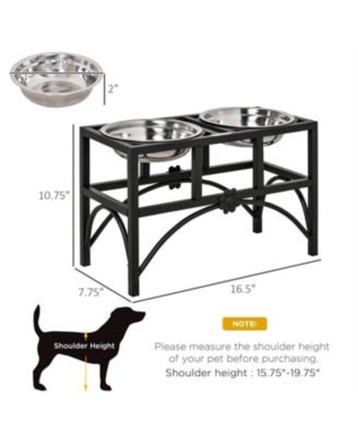  Dog Food Bowl Elevated Pet Feeding Station