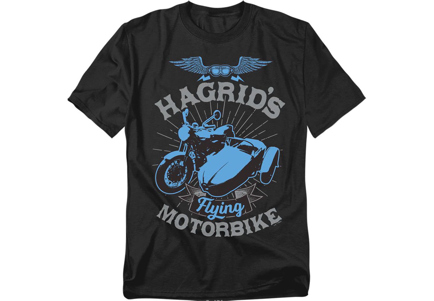 Мужская футболка Harry Potter Hagrids Flying Motorbike, цвет: Чёрный — фото 1