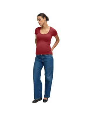 Maternity Ingrid + Isabel Seamless Rib Short Sleeve Crew Tee