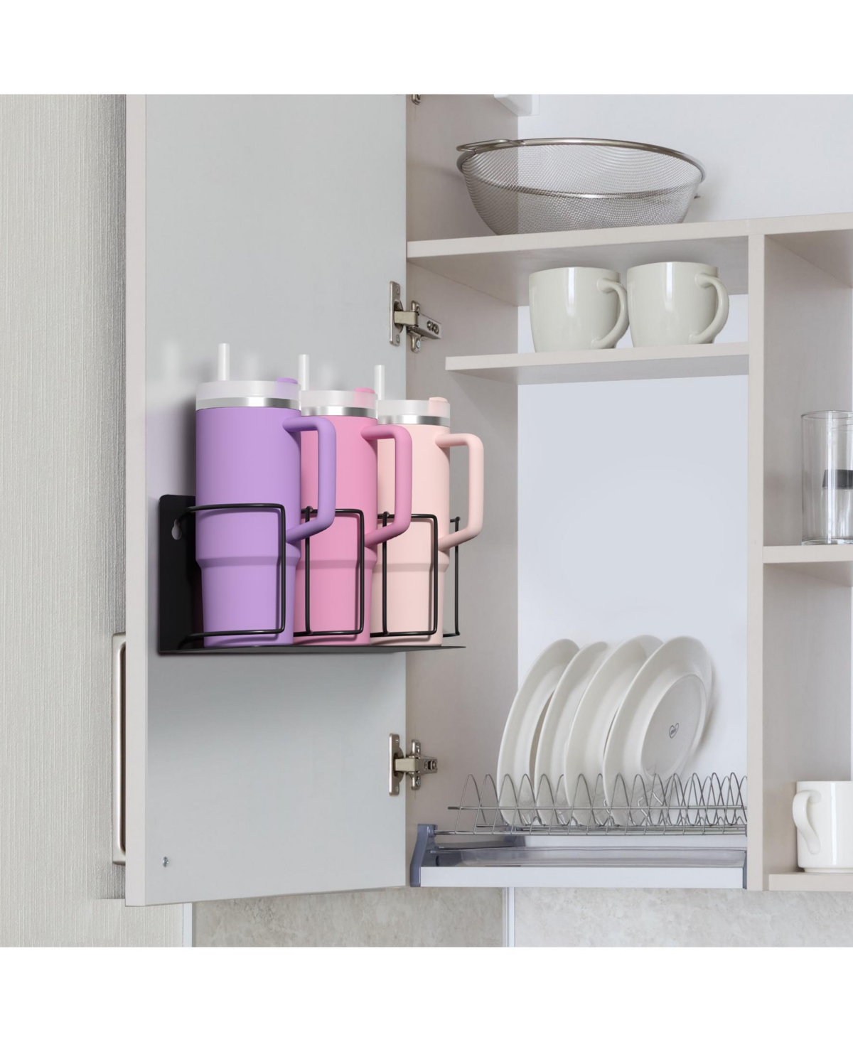 Sorbus Tumbler & Travel Mug Storage Rack - Versatile Organizer for Fridge, Oven