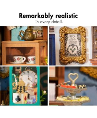 Alice's Tea Store DIY Miniature House Kit with Furniture, Gift Idea