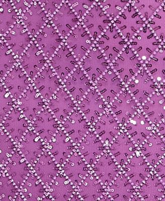 Juniors' Criss Cross Patterned Sweetheart Gown