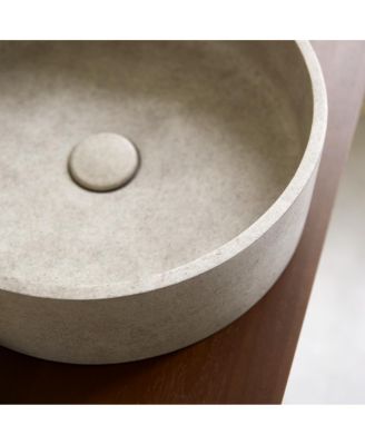 Gina Black Terrazzo round washbasin
