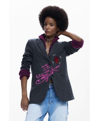 Women's Detachable knit blazer