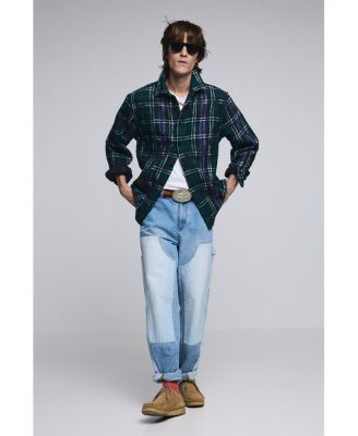 Men's Long-sleeve checkered shirt