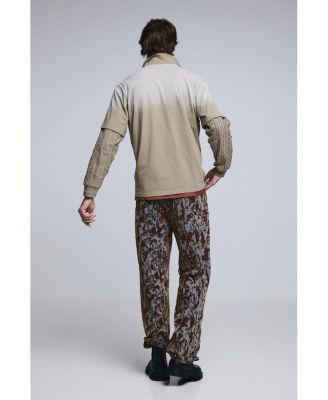 Men's Straight textured pants