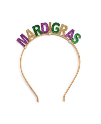Little and Big Girls Mardi Gras Tiara Headband