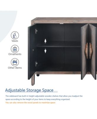 Carved Flower Door Handle for Cabinet, Living Room, Kitchen