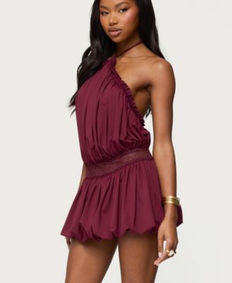 Women's Aida Backless Bubble Mini Dress
