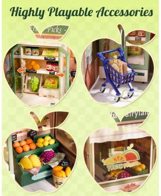 DIY Miniature House Kit, Mini Dollhouse Kit, Tiny House Kit for Adults, Wooden Furniture Kit, Christmas/Birthday Gifts for Family/Friends