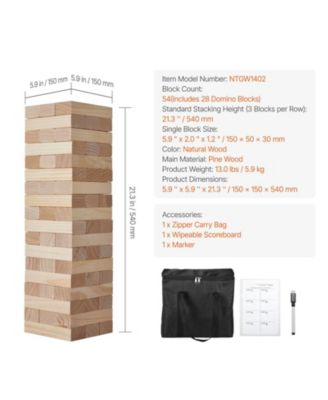 54-Piece Large Tumbling Timber Game with Carry Bag & Scoreboard