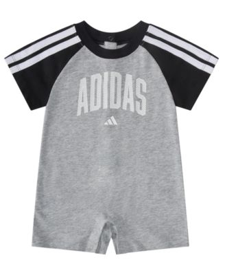 Baby Boys' 3-Stripe Raglan-Sleeve Crewneck Coverall