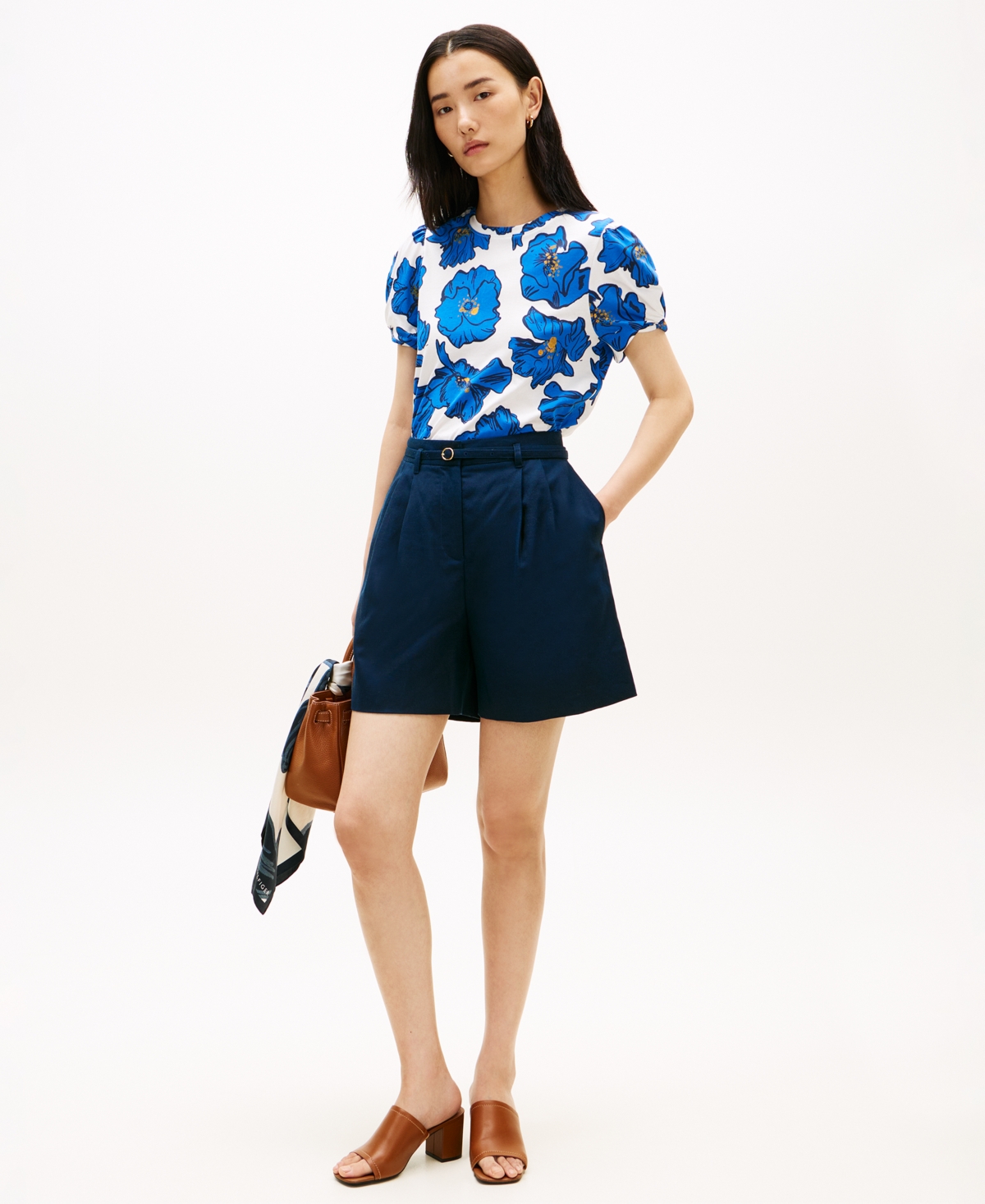 Tommy Hilfiger Women's Printed Crewneck Top