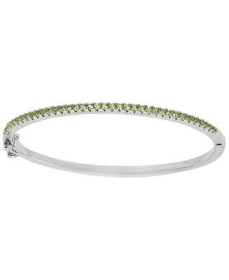 Peridot (1-1/3 ct. t.w.) Bangle Bracelet in Sterling Silver