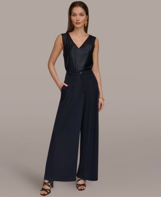 Women's Pleated Zip-Fly Pants