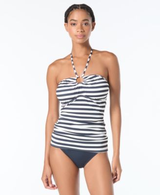 Michael Kors Women's Striped Tankini Top