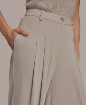 Women's Pleated Zip-Fly Pants