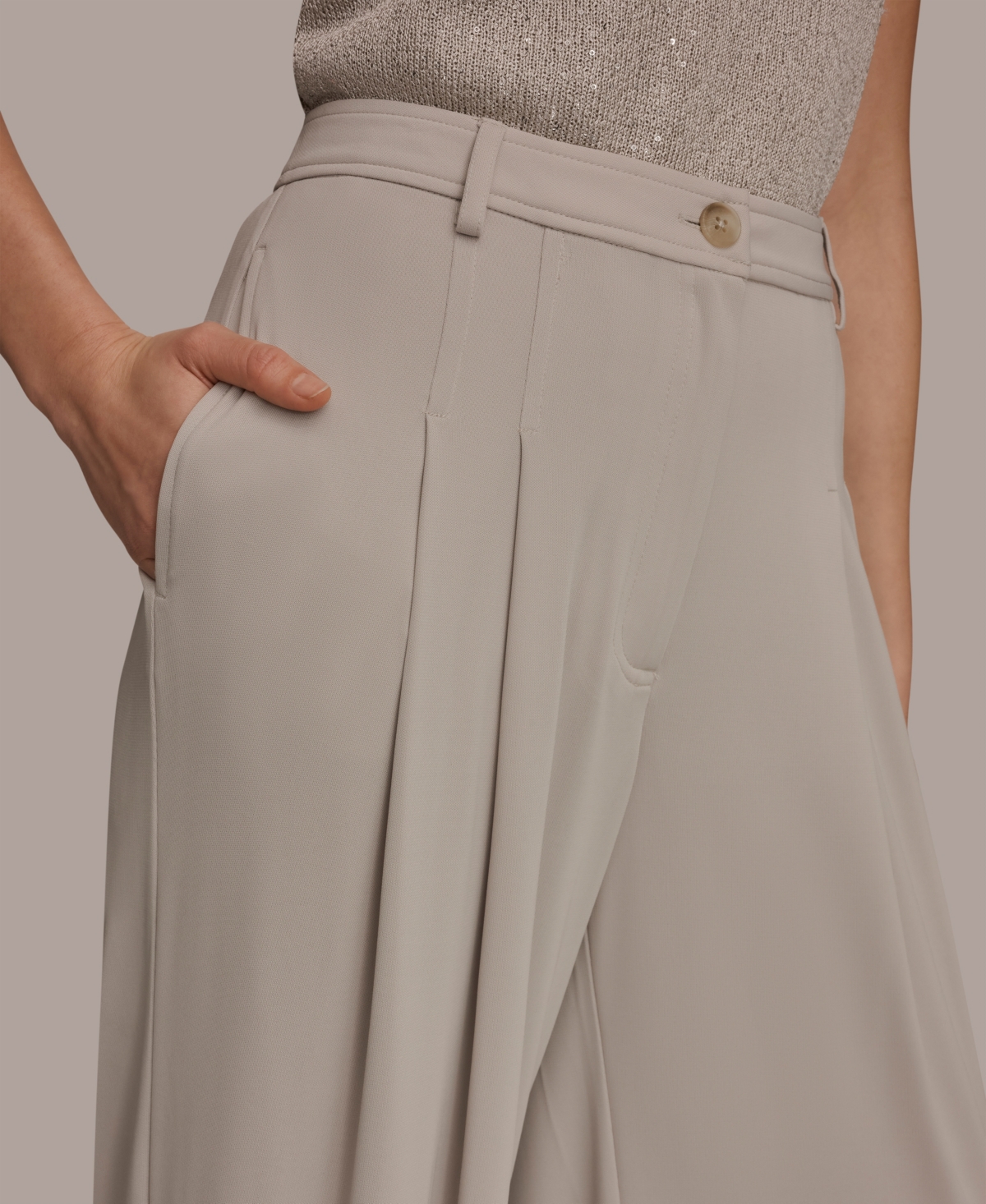 Donna Karan New York Women's Pleated Zip-Fly Pants