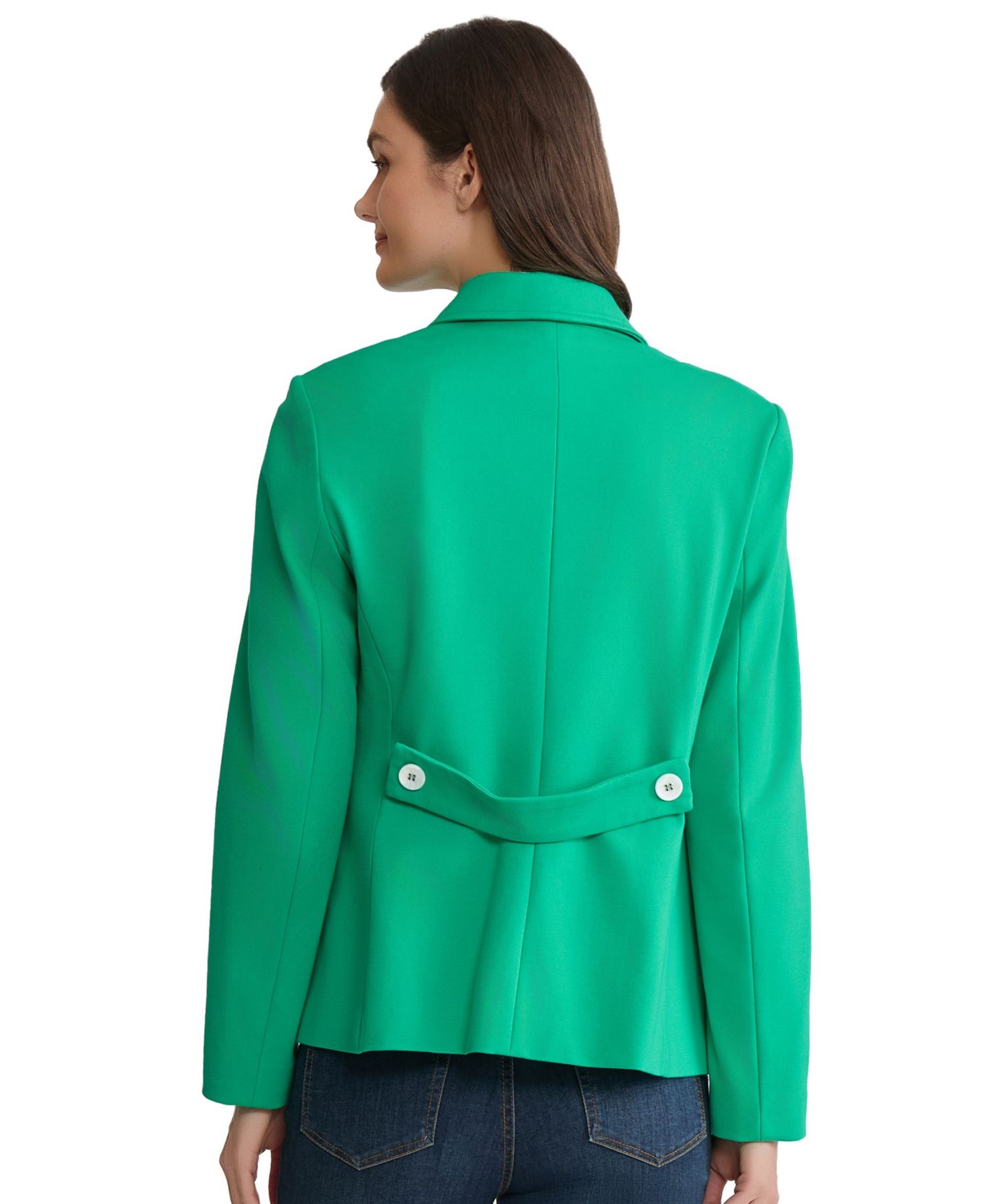 Women's Open Front Faux Double Breasted Blazer