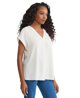 Women's V-Neck Short-Sleeve Top