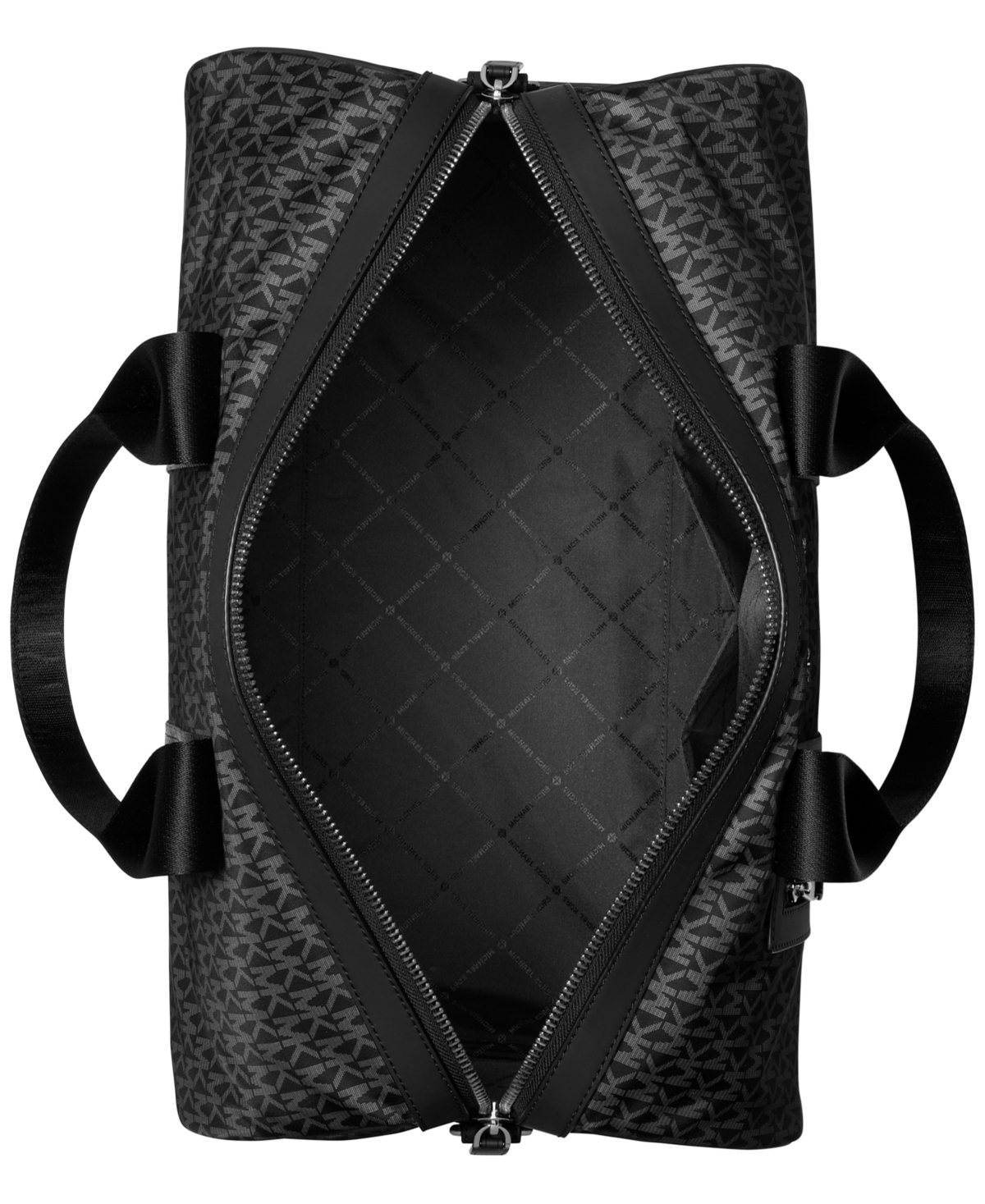 Michael Kors Men's Gunmetal Hardware Gym Duffle Bag