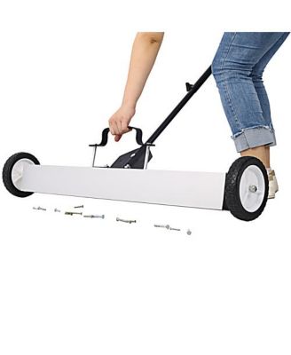 36 Inch Heavy Duty Rolling Magnetic Sweeper with 30LB Capacity and Quick Release