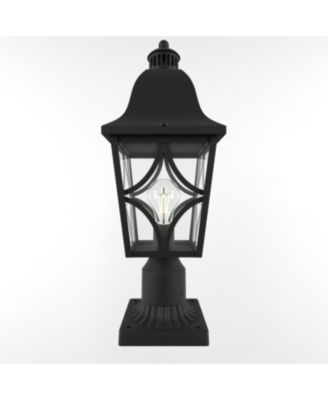 Outdoor Post Lights Lamp Post Light Fixture, Waterproof Aluminum Housing with Glass, Fence Post Deck Lighting for Garden