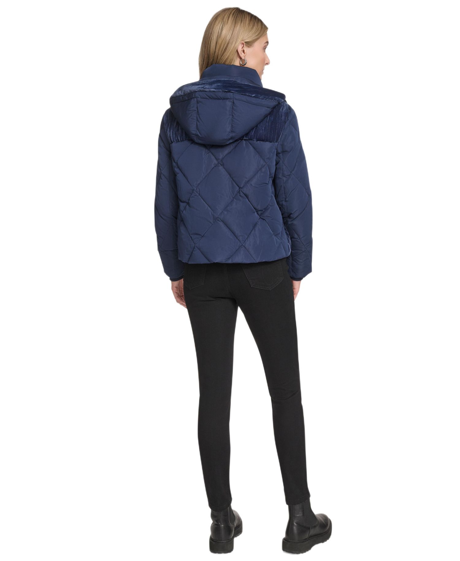 Women's Tayte Mixed Media Hooded Puffer Jacket