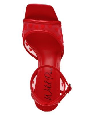 Erynn Dress Embroidered High Heel Sandals, Exclusively at Macy's