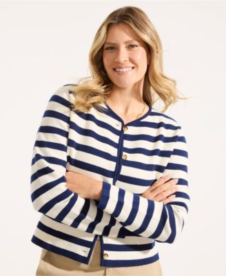 Women's Fine Gauge Cotton Milano Blazer Sweater