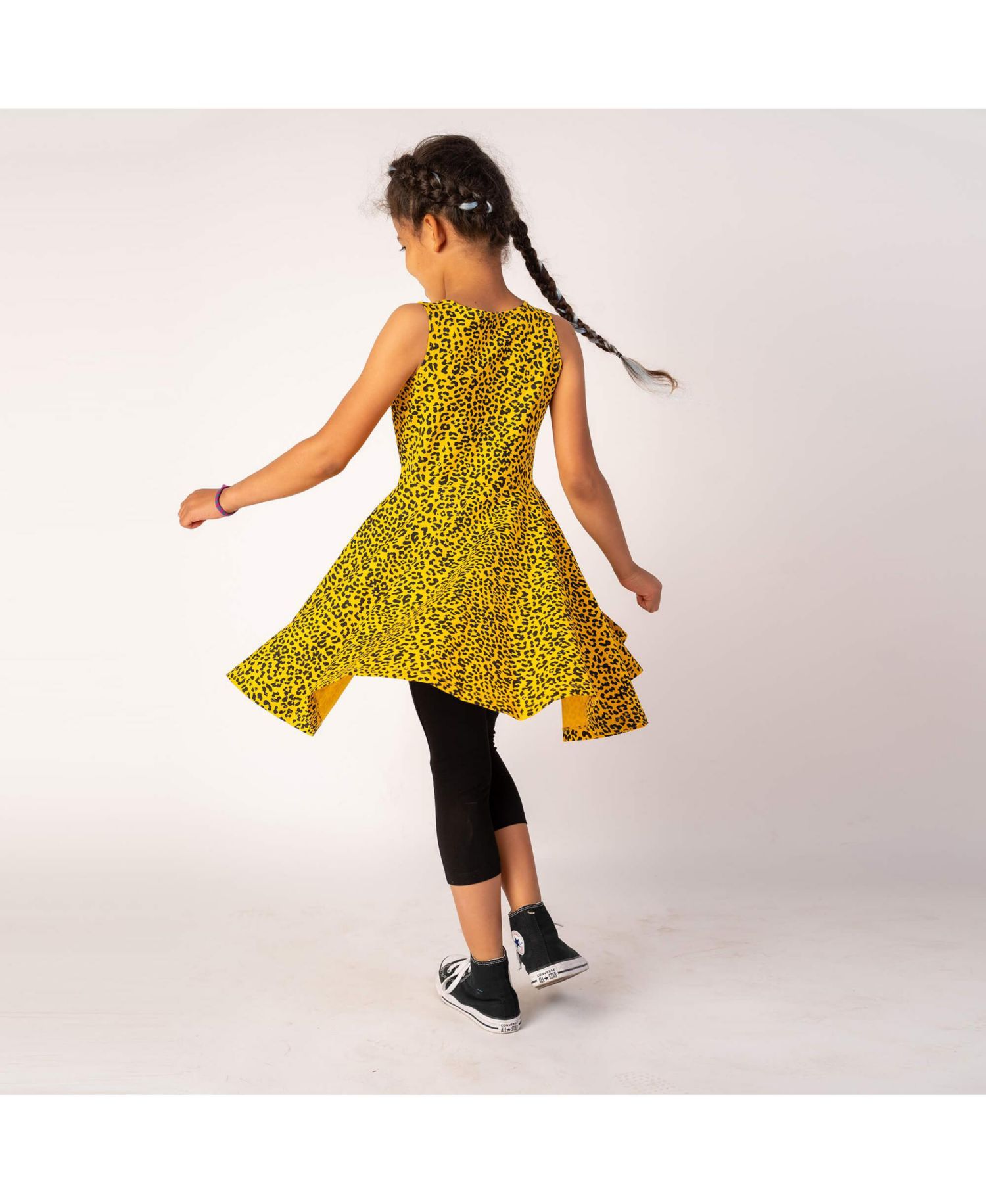 Toddler Girls Fair Trade Organic Cotton Print Sleeveless Twirl Dress