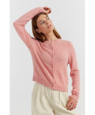 Women's Pure Cashmere Summer Cropped Cardigan