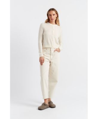 Women's Pure Cashmere Summer Cropped Cardigan