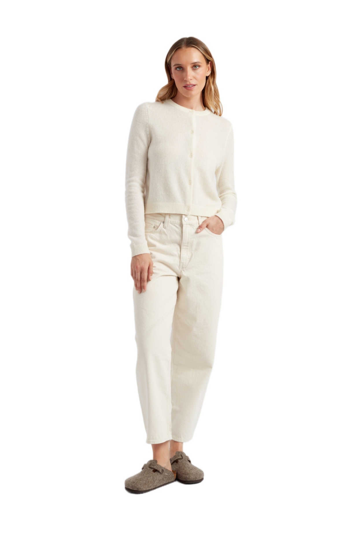 Chinti & Parker Women's Pure Cashmere Summer Cropped Cardigan