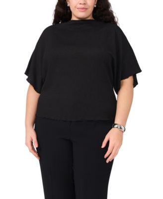 Plus Size Cowl Neck Boxy Top