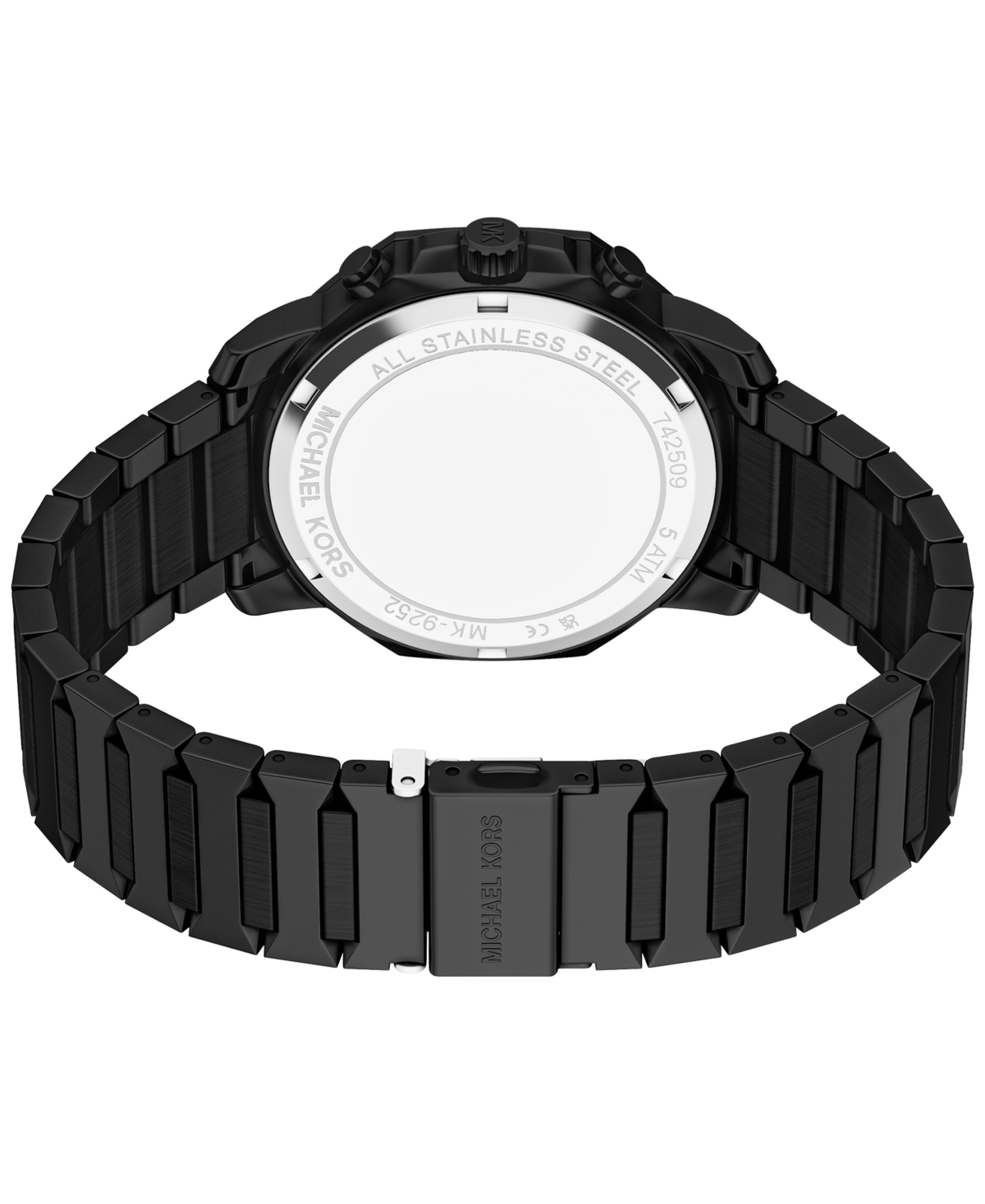 Michael Kors Men's Prescott Chronograph Black Ip Stainless Steel Watch, 44mm