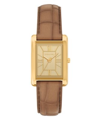 Women's Essex Three-Hand Brown Leather Watch, 26x36.5mm