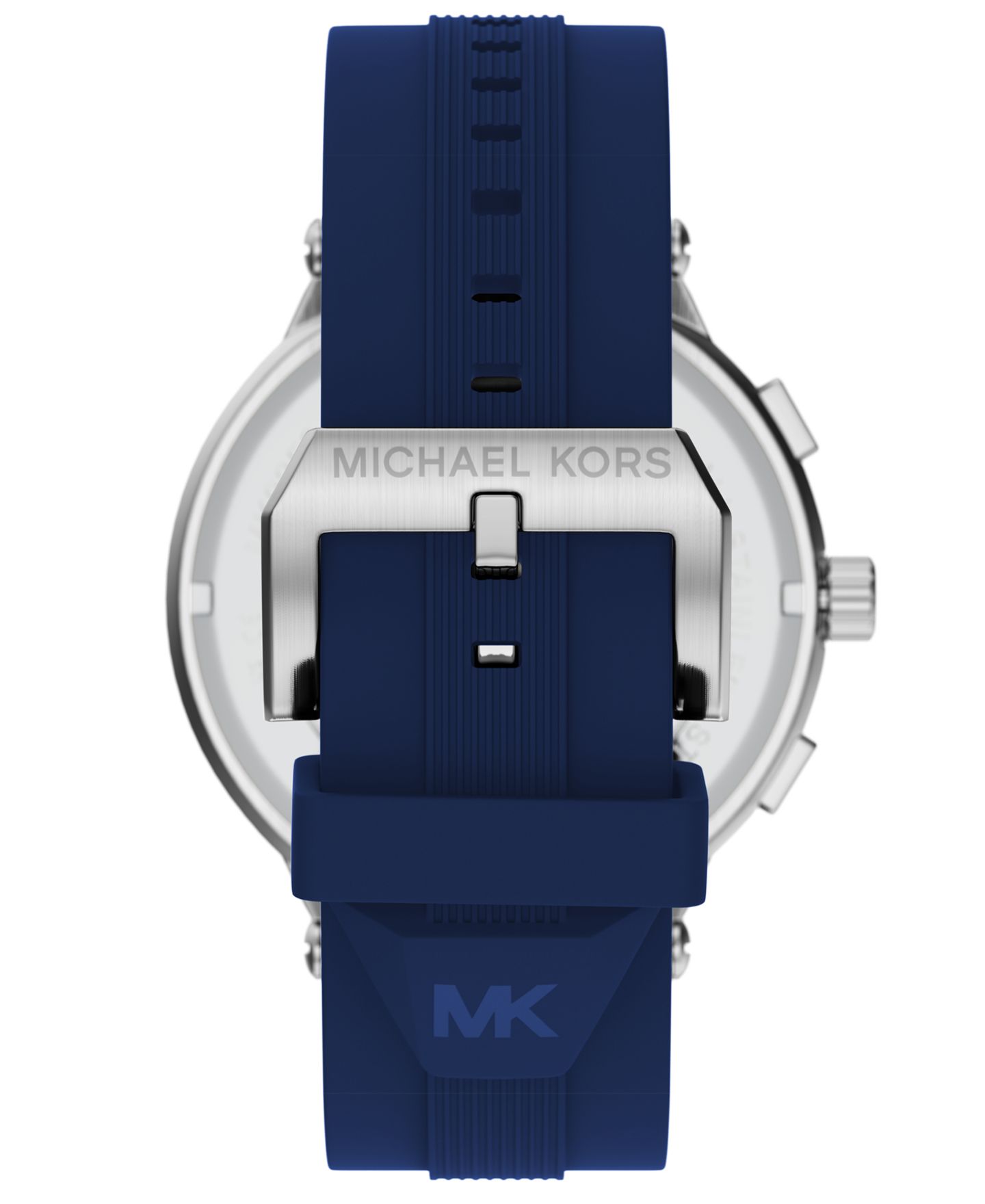 Мужские часы Michael Kors Billie Chronograph Navy Silicone Watch, 46mm — фото 2