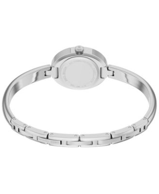 Women's Maude Three-Hand Silver-Tone Stainless Steel Watch, 21mm
