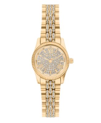 Women's Lexington Three-Hand Gold-Tone Stainless Steel Watch, 26mm