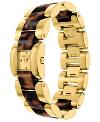 Women's Darrington Two-Hand Tortoise Acetate and Gold-Tone Stainless Steel Watch, 24mm