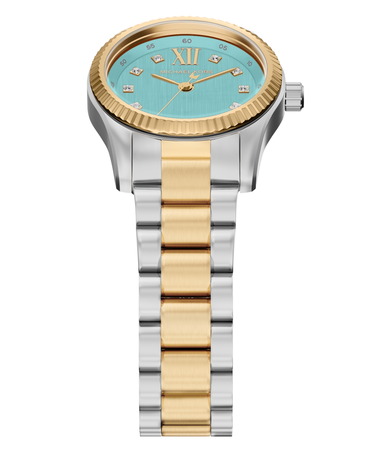 Michael Kors Women's Lexington Three-Hand Two-Tone Stainless Steel Watch, 26mm