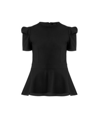 Women's Short Sleeve Peplum Blouse