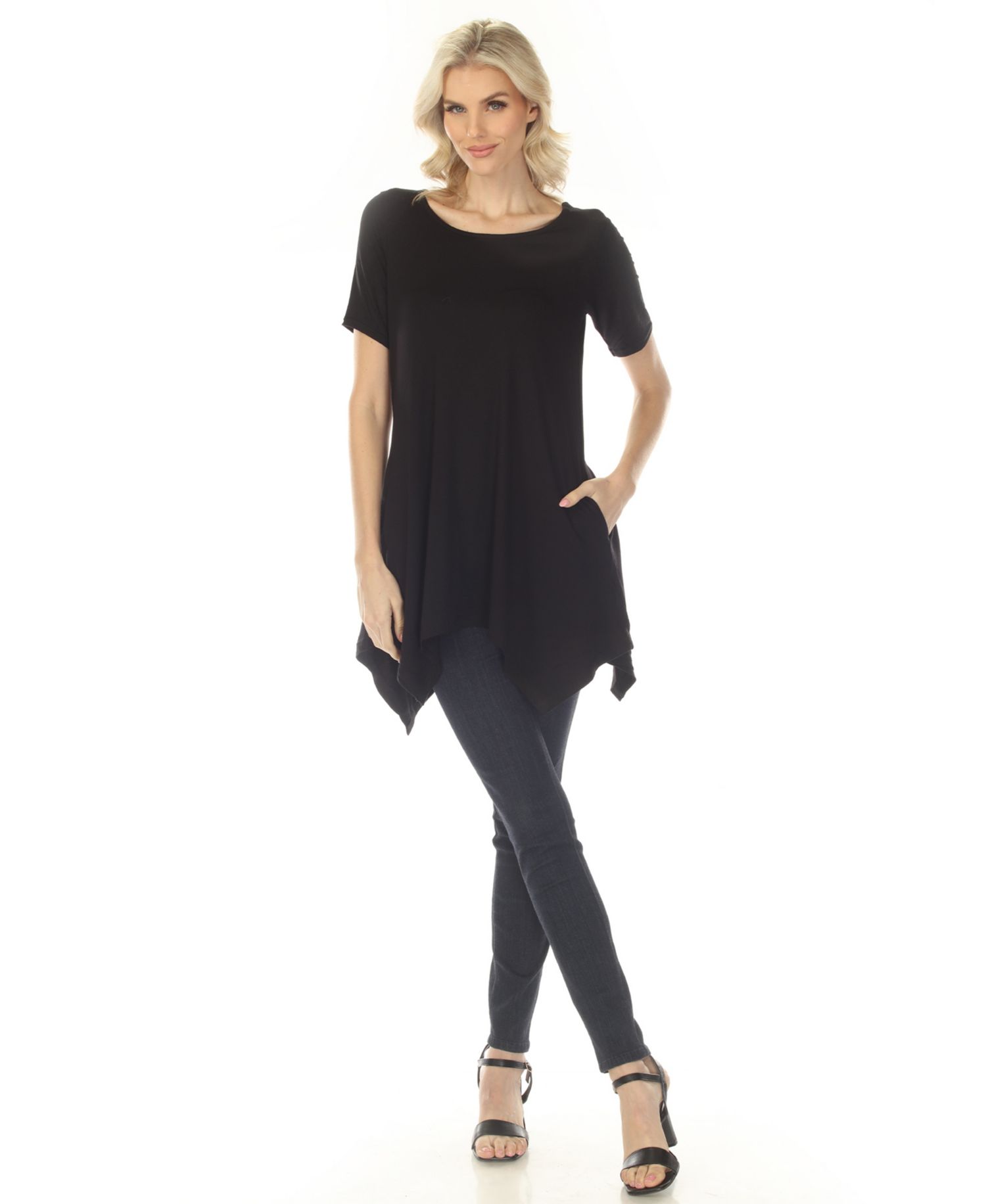 Women’s Short Sleeve Swing Tunic Top