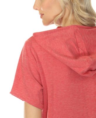 Women's Short Sleeve Hoodie Dress