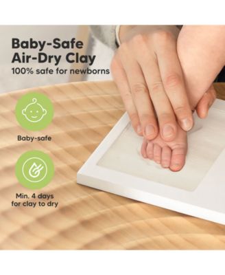 Duo Baby Hand and Footprint Kit, Baby Handprint Kit, Newborn Photo Frame, Baby Keepsake for New Mom