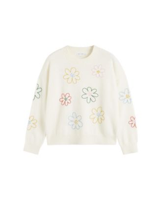 Women's Wool-Cashmere Garden Floral Sweater