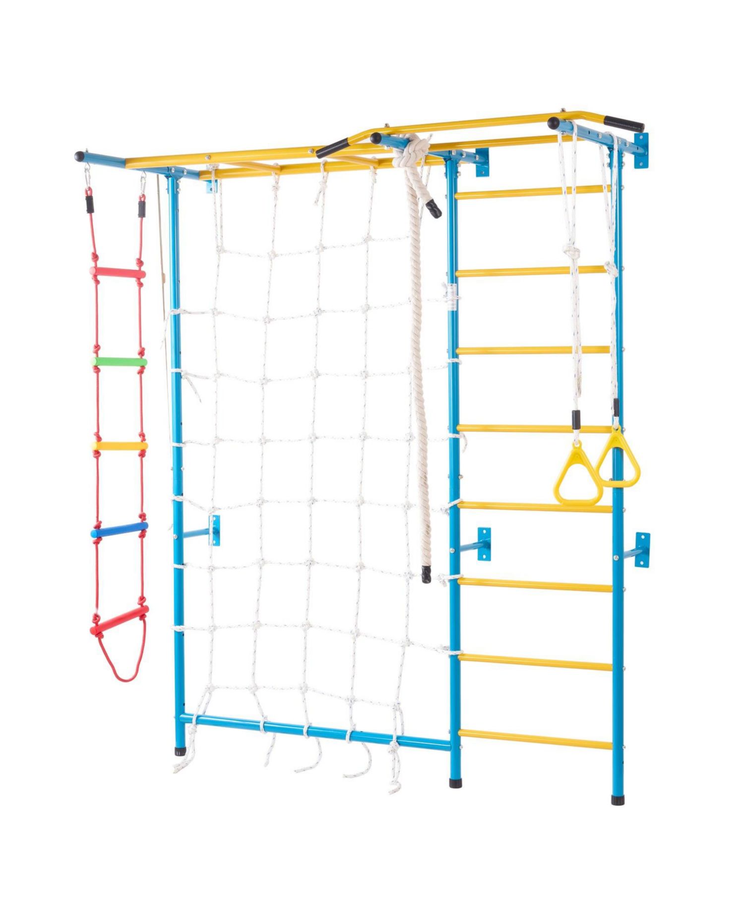 7-in-1 Indoor Wall-Mounted Jungle Gym