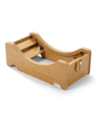 38 in Wooden Cat Running Wheel with Runway in Natural