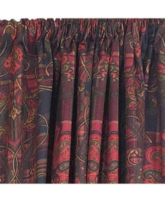 Espadas 100% Cotton Rod Pocket Window Curtain set of 2 Panels